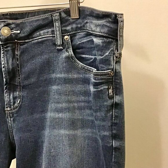 Silver Jeans 20 Elyse Slim Boot Cut Women’s Jeans Faux Flap Pockets Mid Rise - Picture 6 of 12